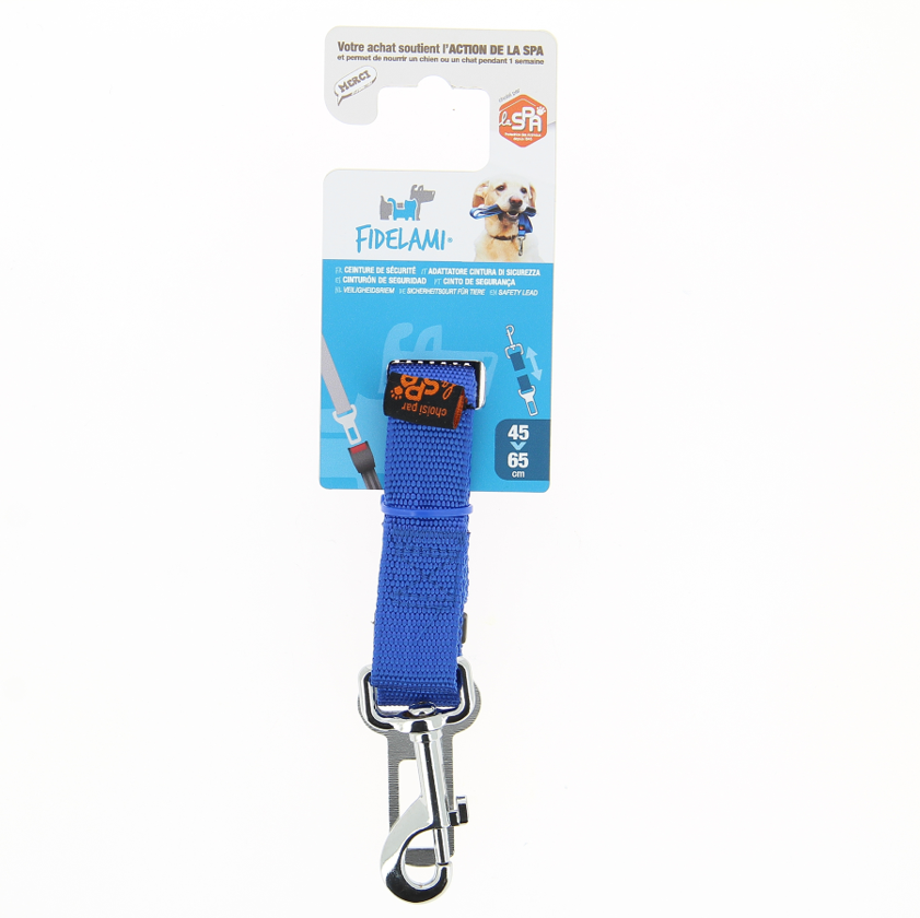 Ceinture de sécurité bleue