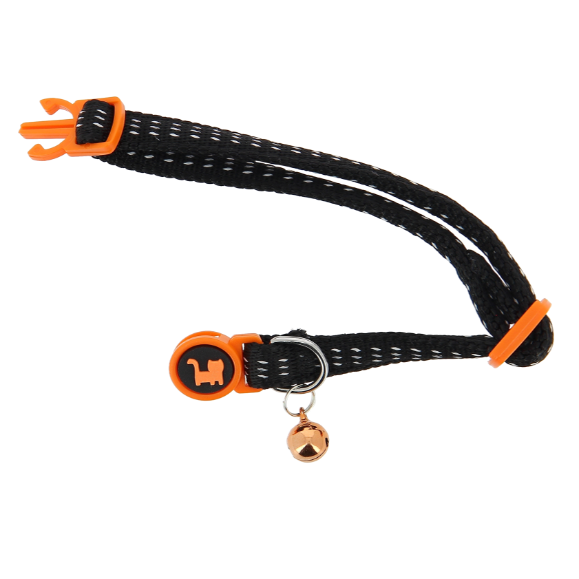 Collier réfléchissant noir