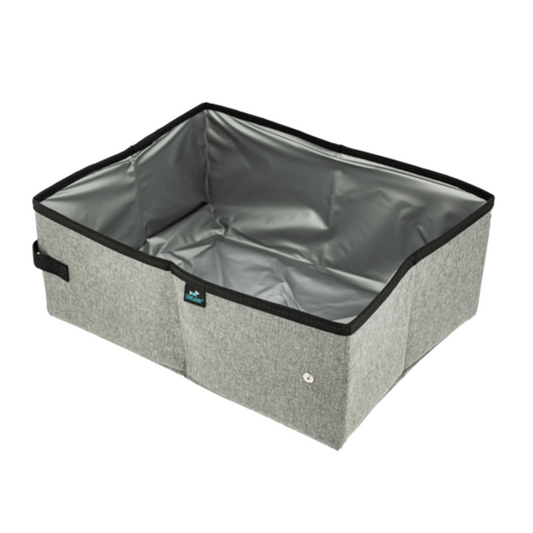 Litière de voyage pliable