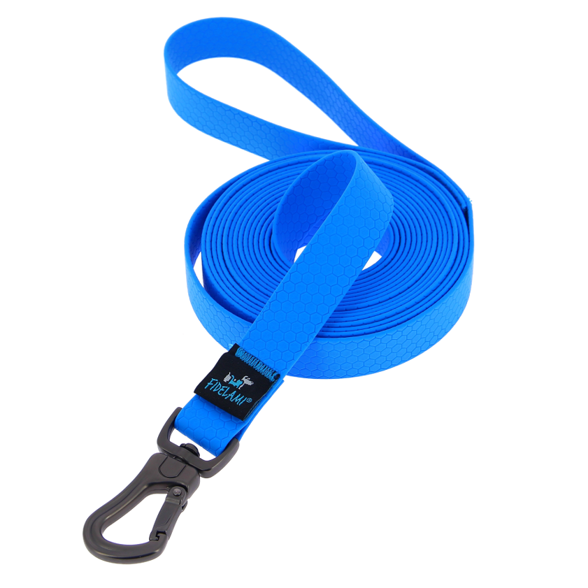Longe plate PREMIUM bleue 4,50 m