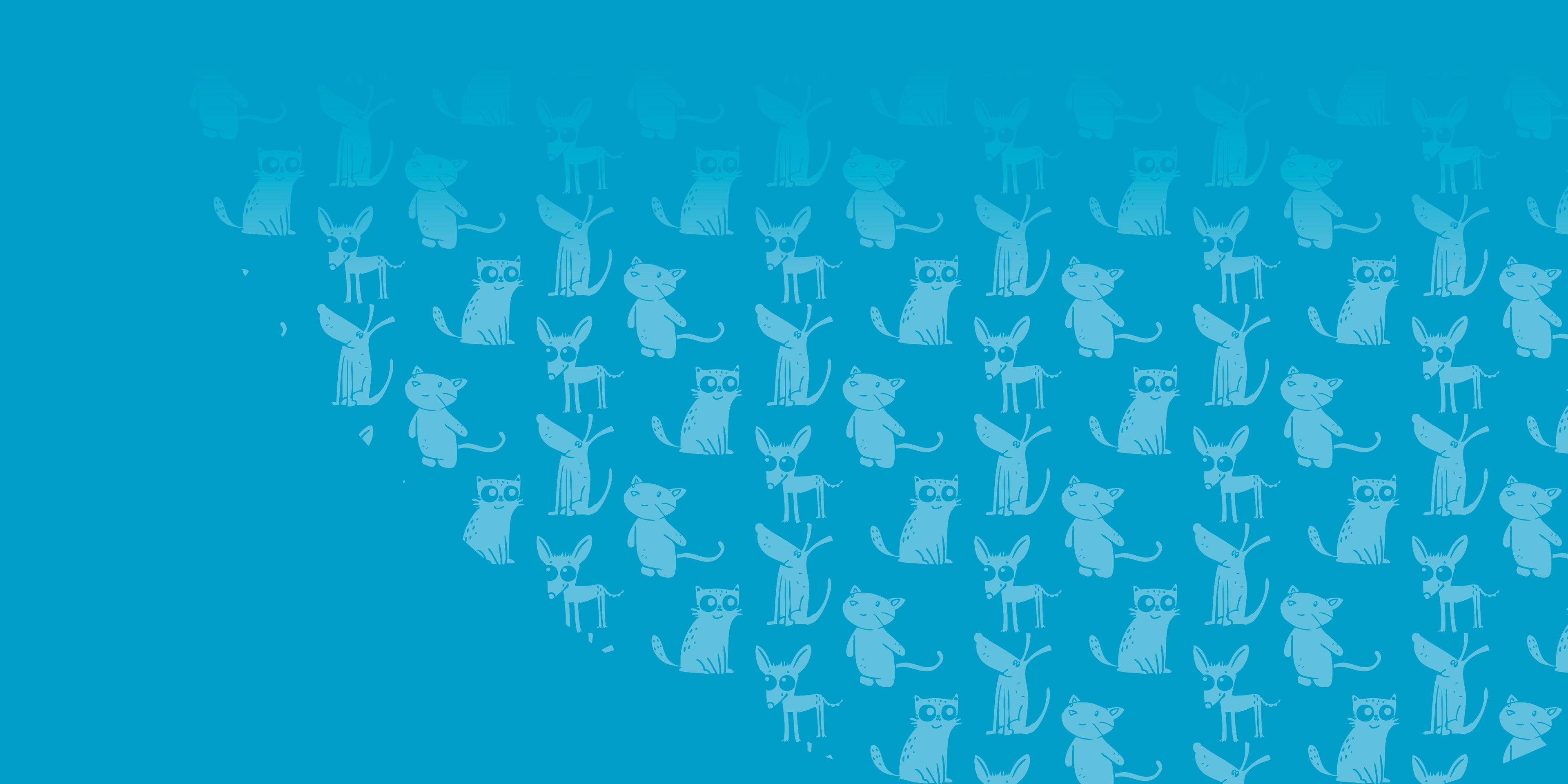 Ce fond illustre les quizz Fidelami. Au couleurs de la marque, il met en scène des dessins de chiens et de chats stylisés. Nos quizz nous permettent de vous aider dans le choix de vos produits, afin qu'ils soient parfaitement adaptés à votre chien ou à votre chat. Nos proposons également des sondages afin développer des produits qui vous correspondent vraiment.