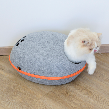 Panier pour chat en feutrine