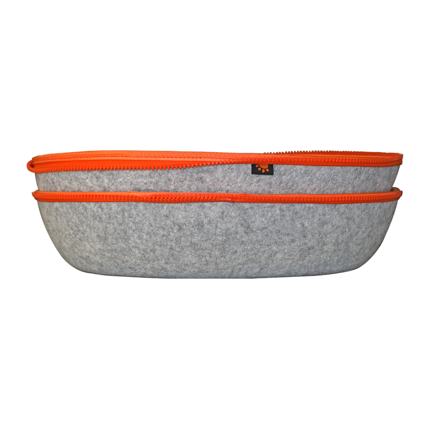 Panier pour chat en feutrine