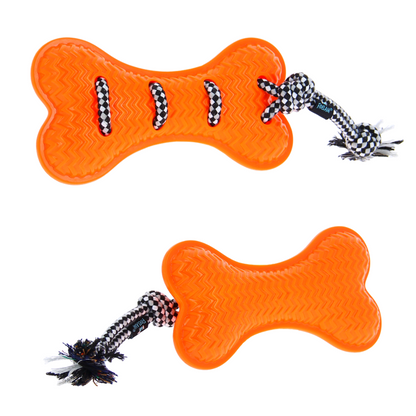 Os de dentition orange avec corde