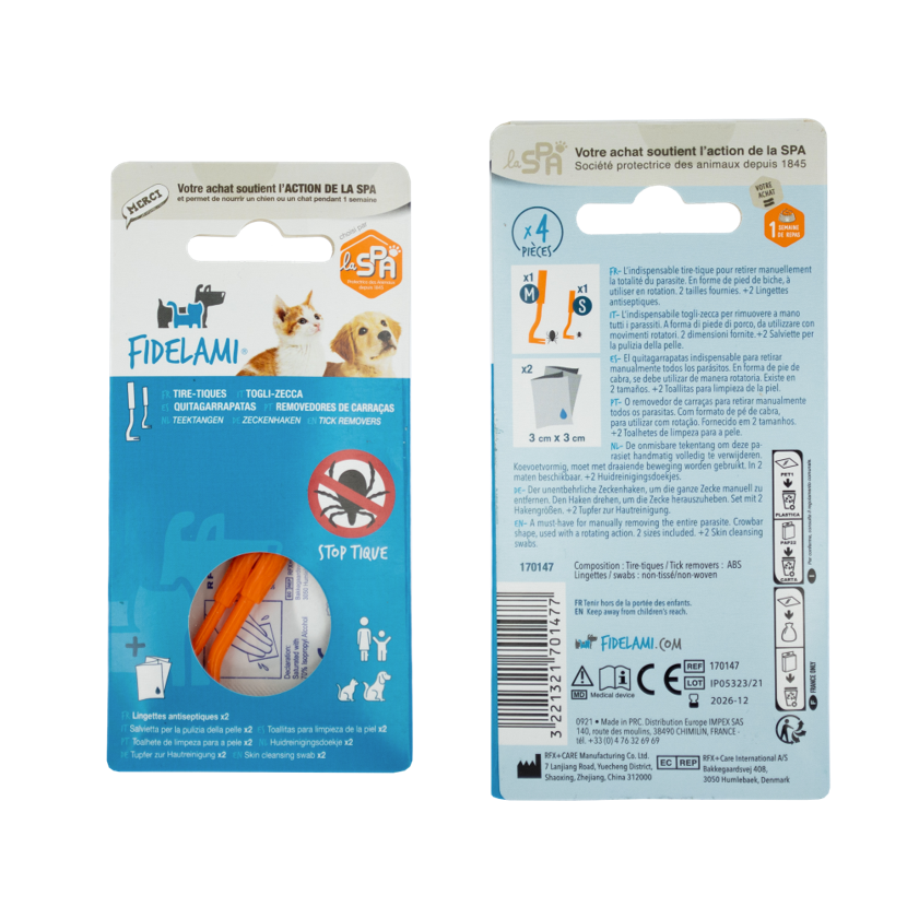 Kit 2 Tire-tiques +2 lingettes