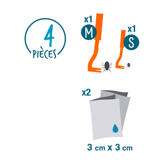 Kit 2 Tire-tiques +2 lingettes