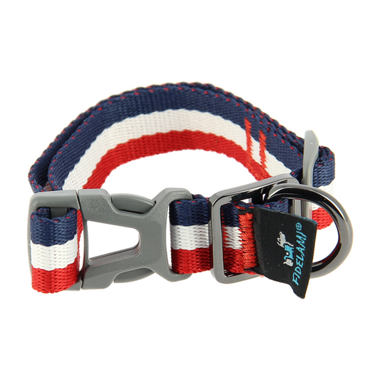 Collier bleu blanc rouge