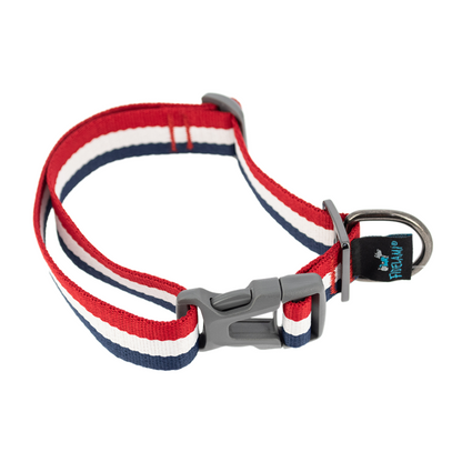 Collier bleu blanc rouge L