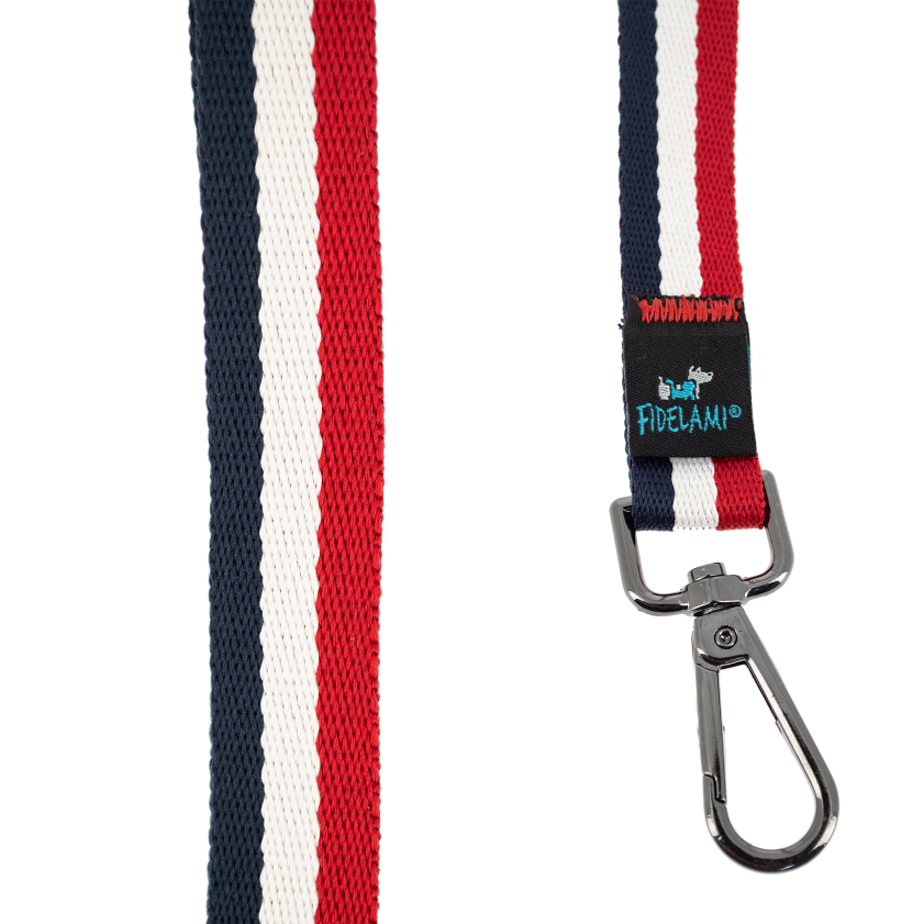 Laisse Bleu Blanc Rouge 1,50m