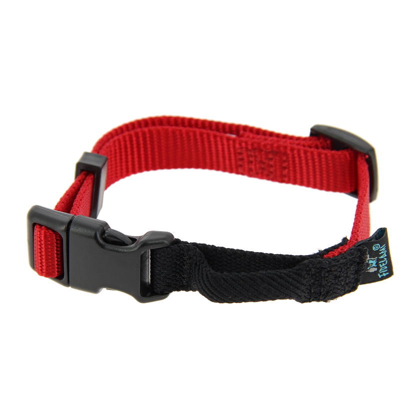 Collier à boucle silencieuse rouge S