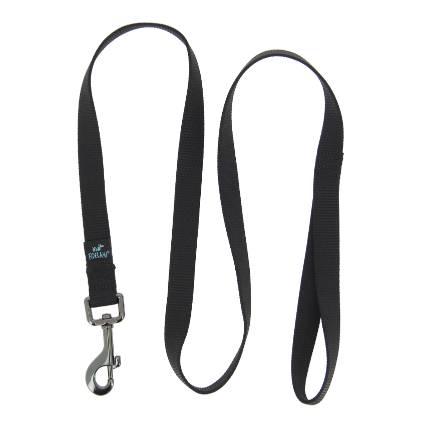 Laisse universelle noire 1,20 m