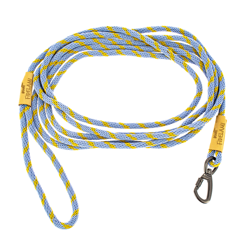 Longe en corde bleue 4,50 m