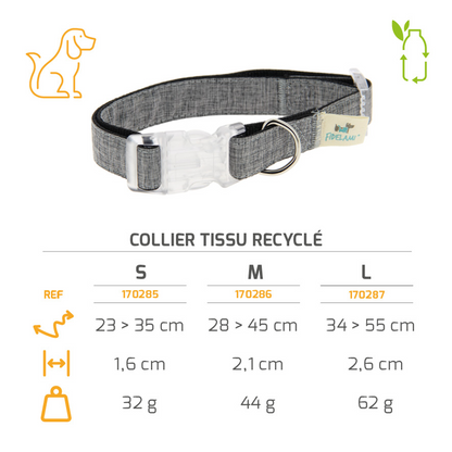 Collier en tissu recyclé S