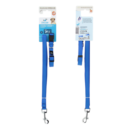 Kit collier/laisse bleu S