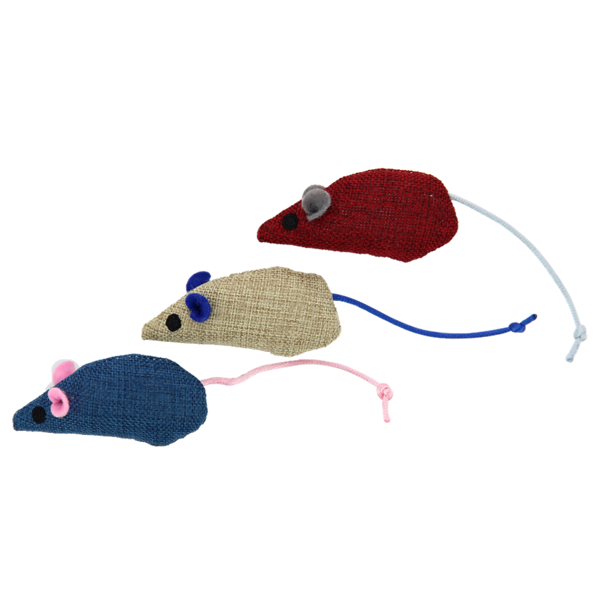 Lot de 3 Souris Tissu