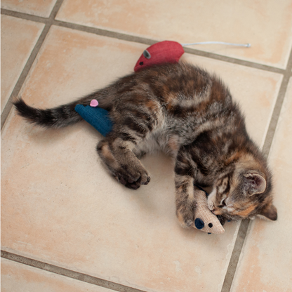 Lot de 3 Souris Tissu