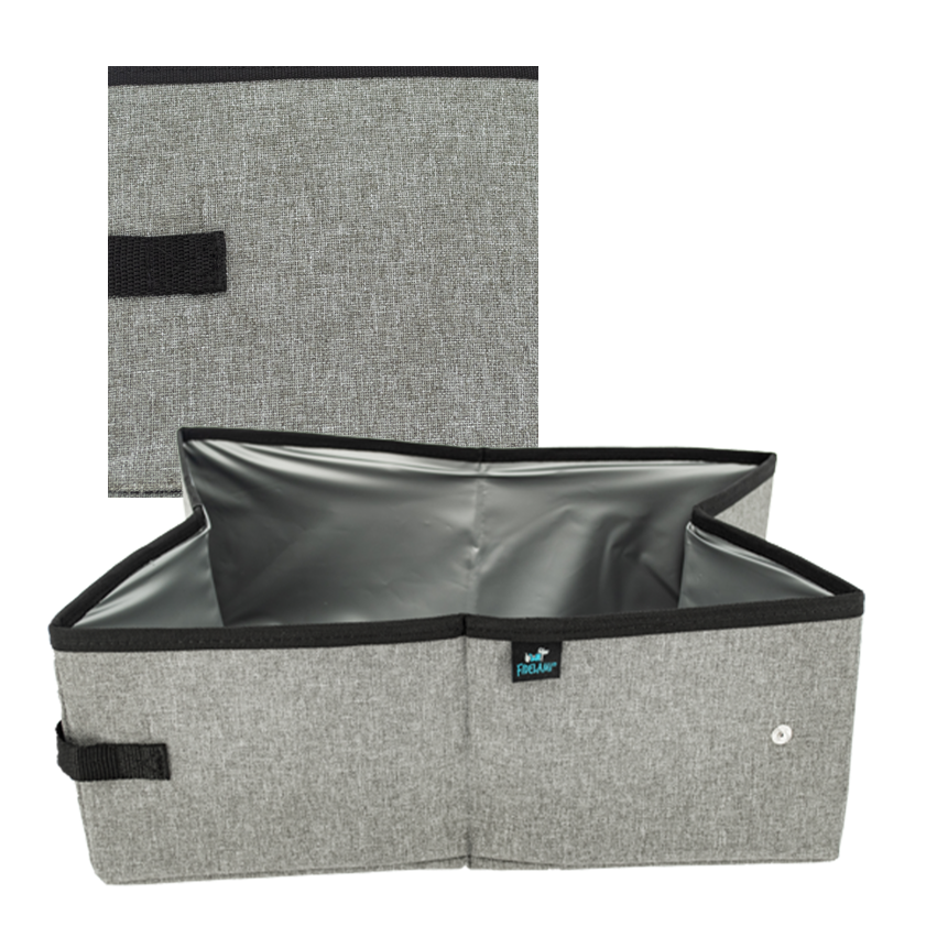 Litière de voyage pliable