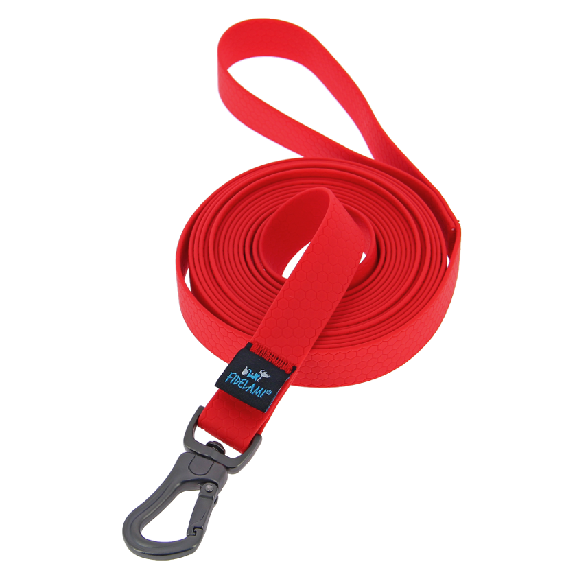 Longe plate PREMIUM rouge 4,50 m