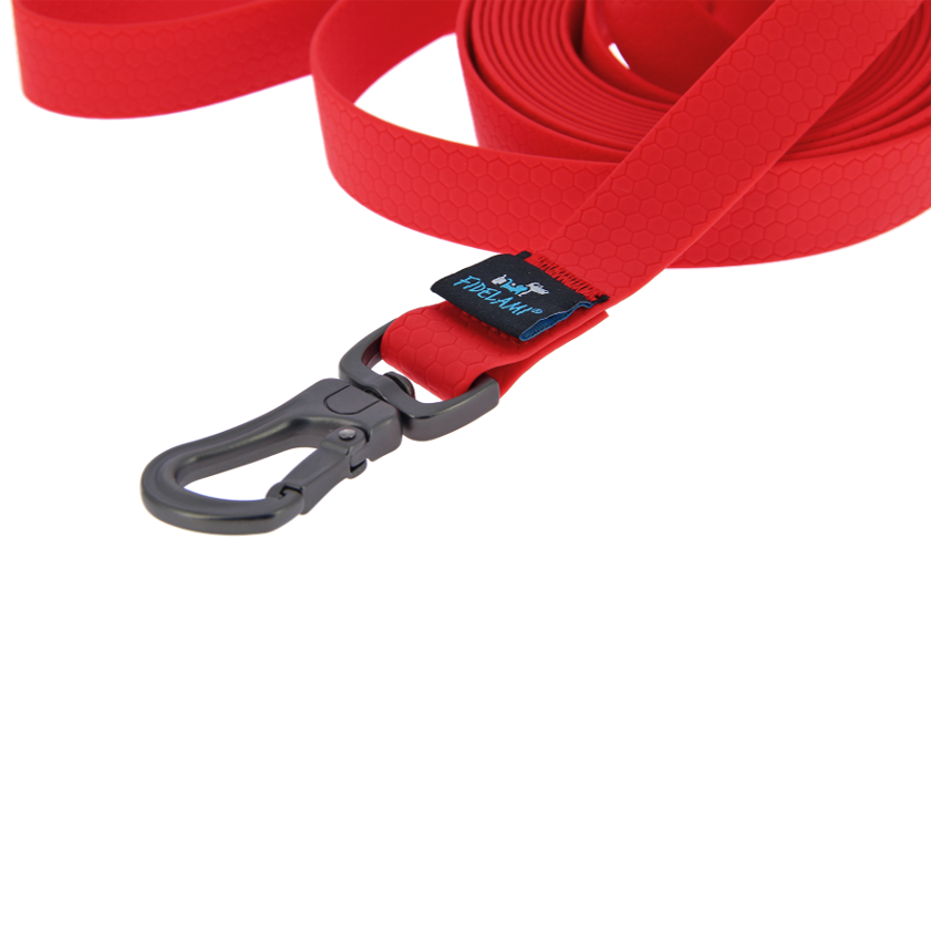 Longe plate PREMIUM rouge 4,50 m