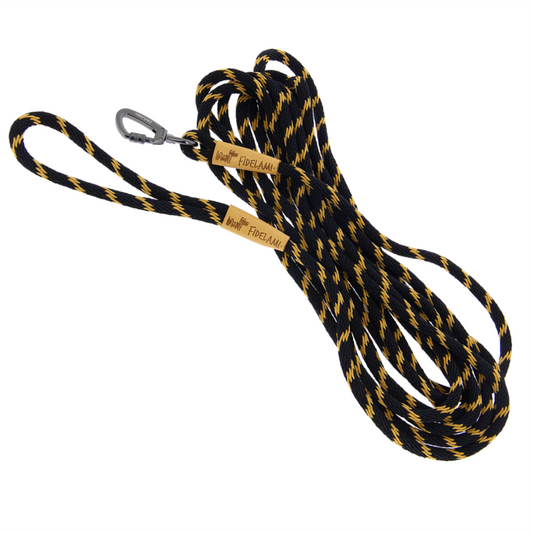 Longe en corde noire 4,50 m